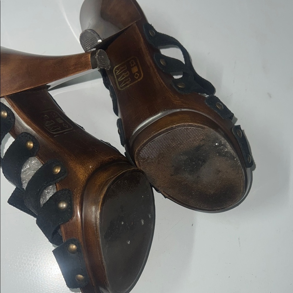 Aldo Black Women's Heeled Sandals Sz 8 - Picture 8 of 10